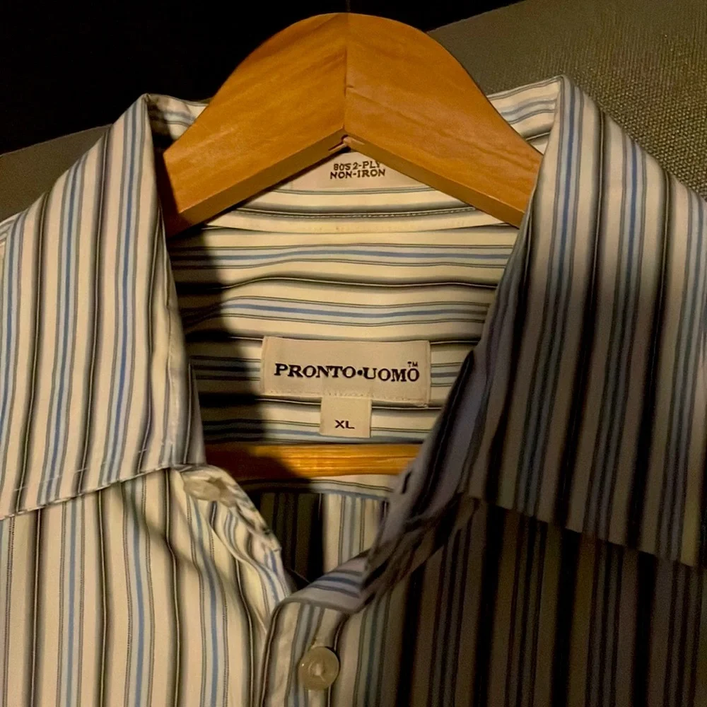 Pronto.Uomo Dress Shirt - Men’s XL - Picture 2 of 3